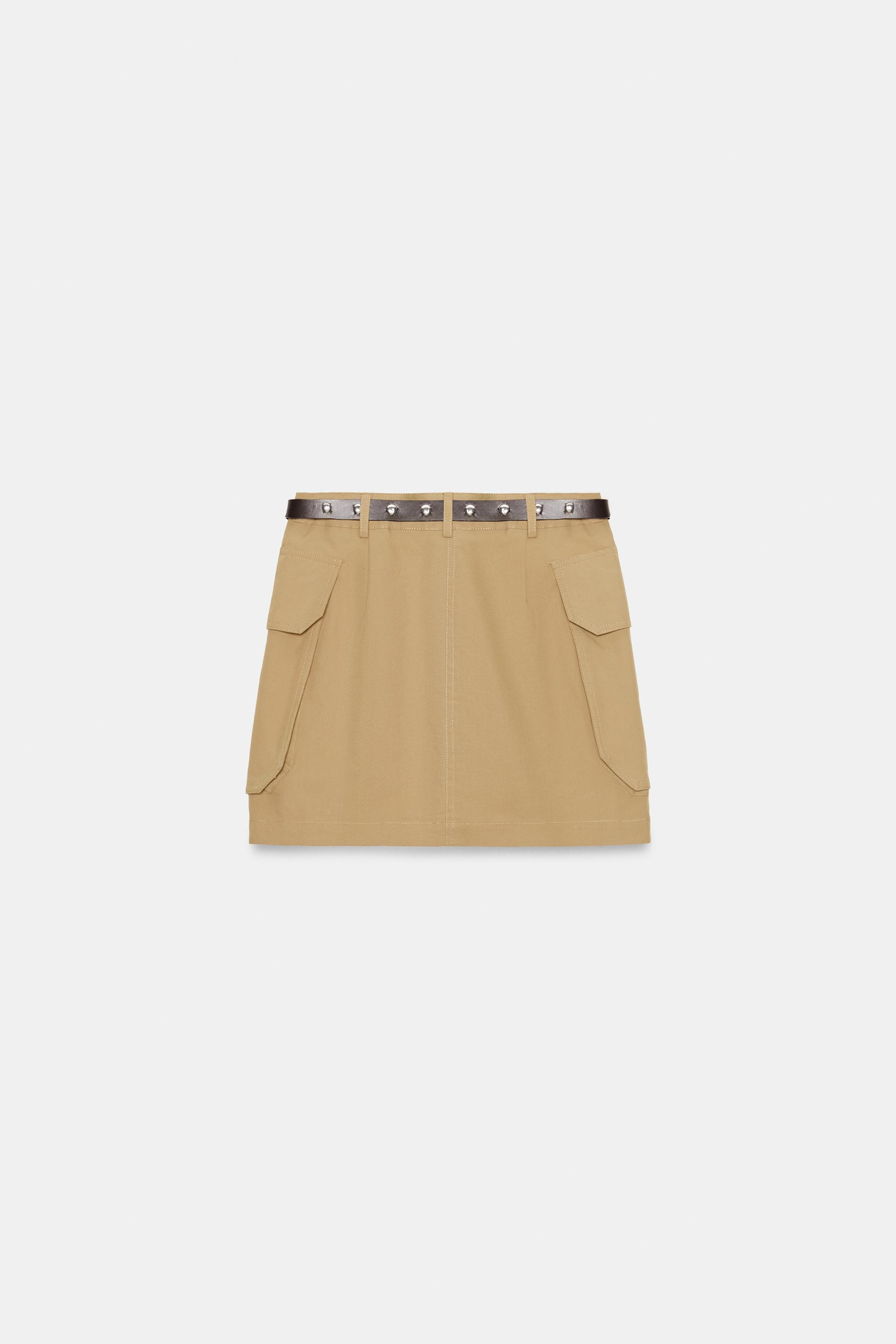CARGO MINI SKIRT WITH BELT